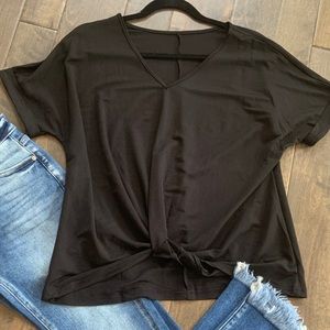 Black Twist Tee